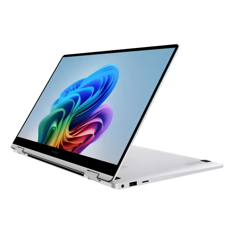 Samsung NP750QHAA-EXP Intel Core Ultra 7 256V hibrīds (2-vienā) 39,6 cm (15,6 collas) skārienjūtīgs Full HD 16 GB LPDDR5x-SDRAM 512 GB SSD Wi-Fi 7 (802.11be) Windows 11 Home sudrabots