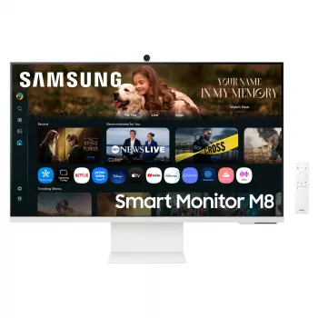 Samsung M8 M80F datora monitors 81,3 cm (32 collas) 3840 x 2160 pikseļi 4K Ultra HD LCD Balts