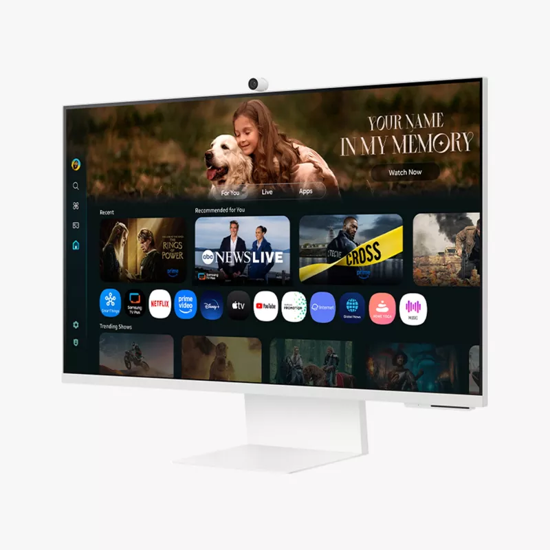 Samsung M8 M80F datora monitors 81,3 cm (32 collas) 3840 x 2160 pikseļi 4K Ultra HD LCD Balts