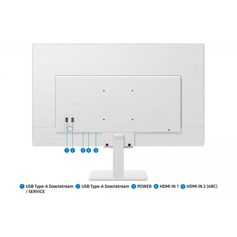 Samsung M5 M50F datora monitors 68.6 cm (27 collas) 1920 x 1080 pikseļi Full HD LCD Balts
