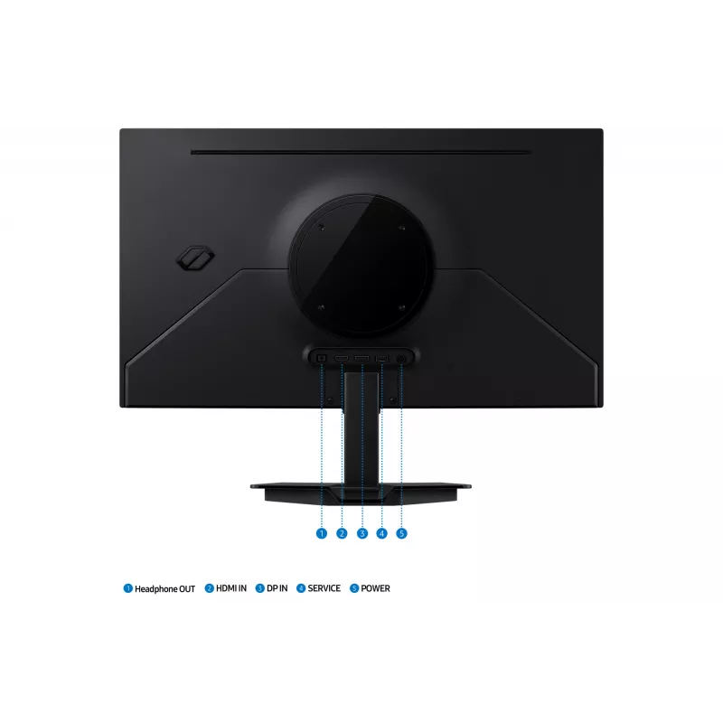 Samsung G50F datora monitors 68,6 cm (27 collas) 2560 x 1440 pikseļi Quad HD OLED melns