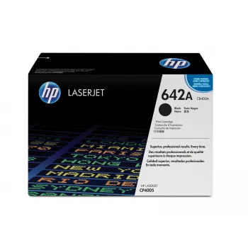 HP 642A Melns Oriģinālais LaserJet tonera kārtridžs 1 gab.