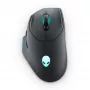 Alienware AW620M pele Spēlēm Labās rokas RF Bezvadu + USB Type-C Optiskā 26000 DPI