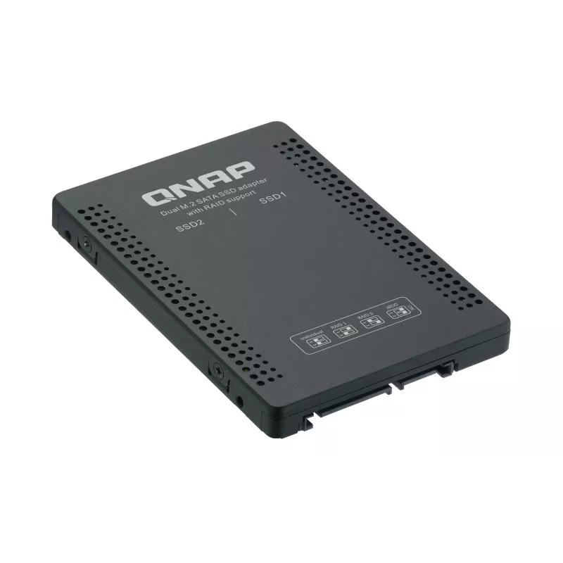 QNAP QDA-A2MAR atmiņas diska korpuss SSD korpuss melns M.2