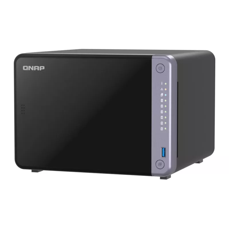 QNAP TS-632X-4G NAS/glabāšanas serveris Tornis Alpine Alpine AL-524 4 GB DDR4 QNAP QTS Melns