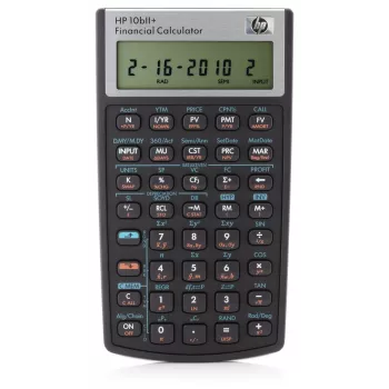 HP 10bII+, kabatas, finanšu, 1 rindiņa, melns