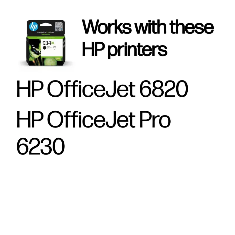 HP 934XL augstas ietilpības melns oriģinālās tintes kārtridžs, melns, 1 gab., 1000 lappuses