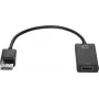 HP DisplayPort uz HDMI 1.4 adapteris, DisplayPort, HDMI, melns