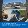 Video intercom sistēma TP-Link Tapo D210 3 MP melna balta