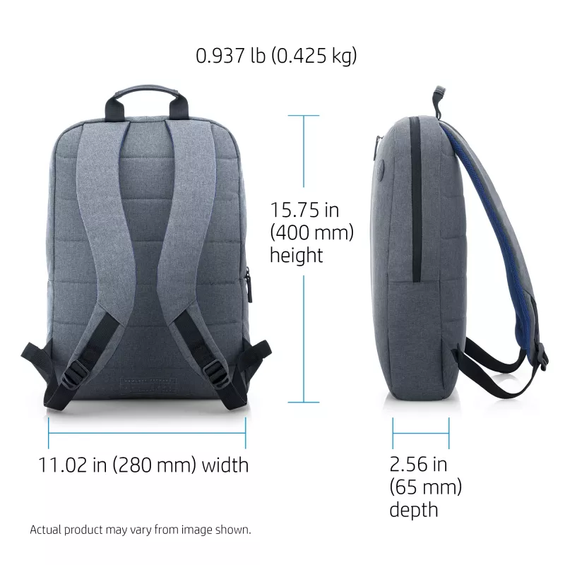 HP 15.6 in Value mugursoma, mugursoma, 39.6 cm (15.6 collas), plecu siksna, 420 g