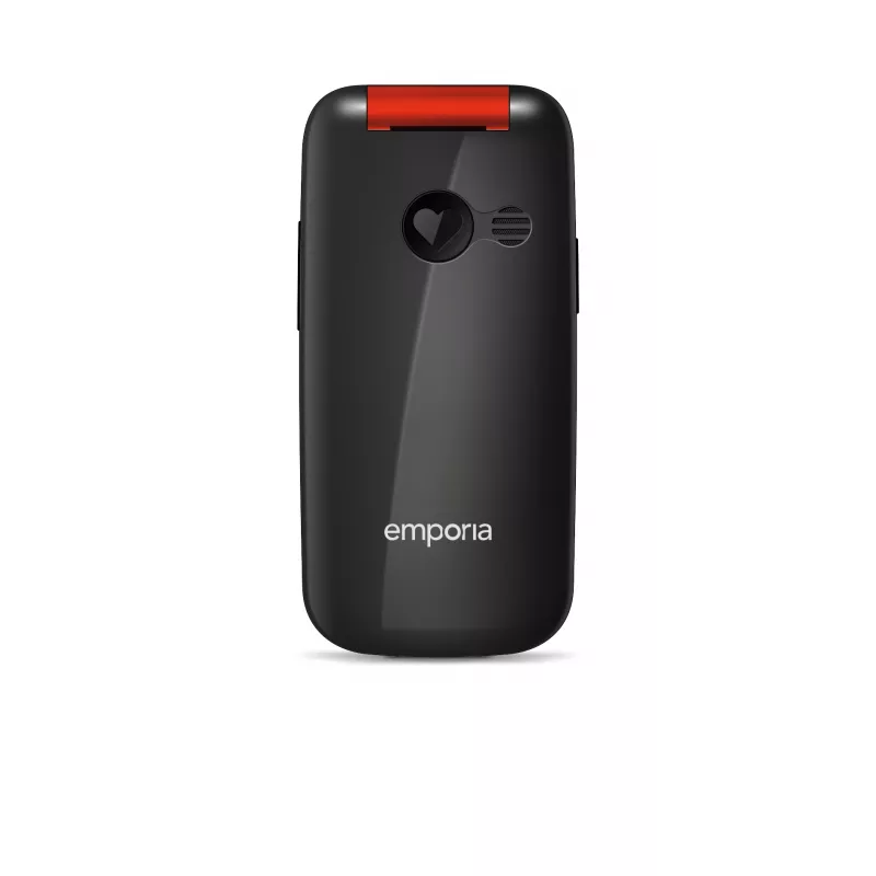 Emporia emporiaONE 6,1 cm (2,4 collas) 80 g Melns, Sarkans Senioru tālrunis
