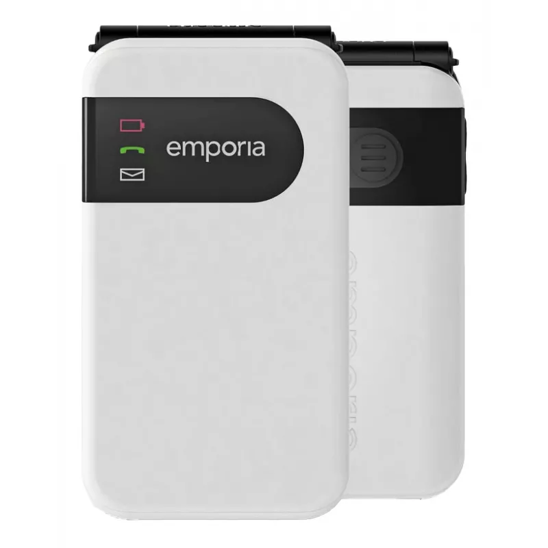 Emporia SIMPLICITYglam 7,11 cm (2,8 collas) 106 g Balts Senioru tālrunis