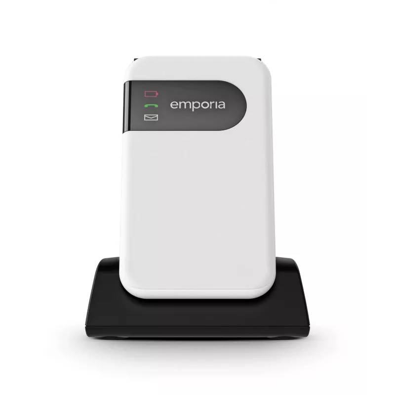Emporia SIMPLICITYglam 7,11 cm (2,8 collas) 106 g Balts Senioru tālrunis