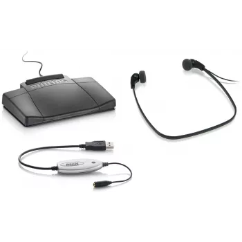 Philips LFH5220 Austiņas ar vadu Galvas saite, Ievietojamas Melns, Sudrabs