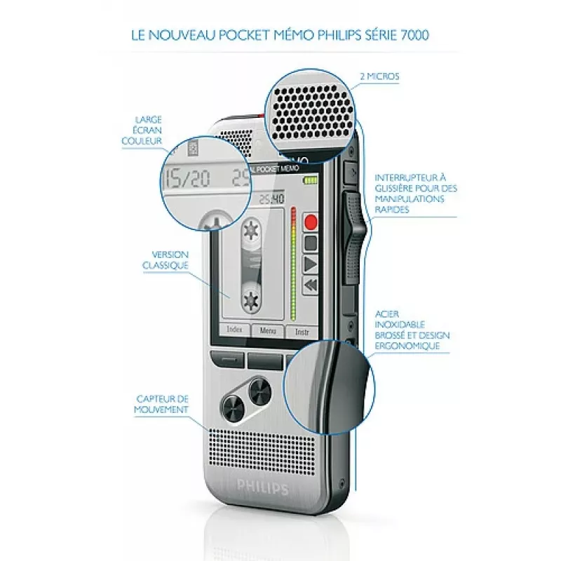 Philips DPM 7200 Flash karte, nerūsējošais tērauds
