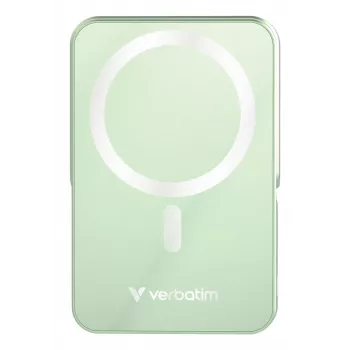 Verbatim Charge 'n' Go Magnētiskais bezvadu ārējais akumulators ar statīvu - 10000 mAh Zaļš
