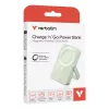 Verbatim Charge 'n' Go Magnētiskais bezvadu ārējais akumulators ar statīvu - 10000 mAh Zaļš