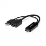 StarTech.com HDMI–DisplayPort adapteris – 4K 30 Hz, 3840 x 2160 pikseļi, 1080p, 720p, 120 Hz, melns, MegaChips – STDP2600, aktīvais video pārveidotājs