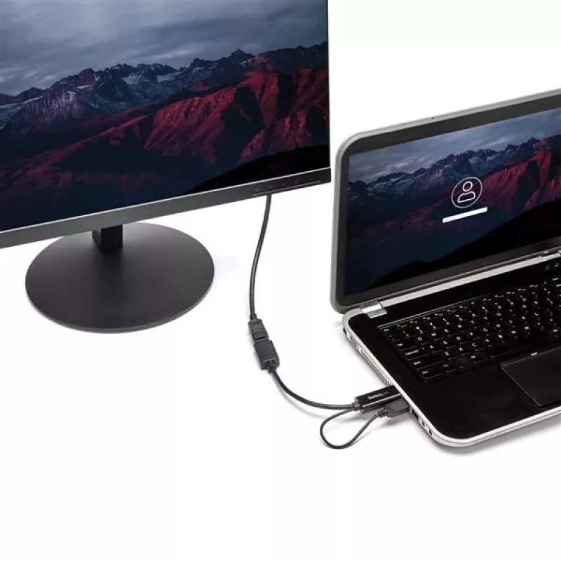 StarTech.com HDMI–DisplayPort adapteris – 4K 30 Hz, 3840 x 2160 pikseļi, 1080p, 720p, 120 Hz, melns, MegaChips – STDP2600, aktīvais video pārveidotājs