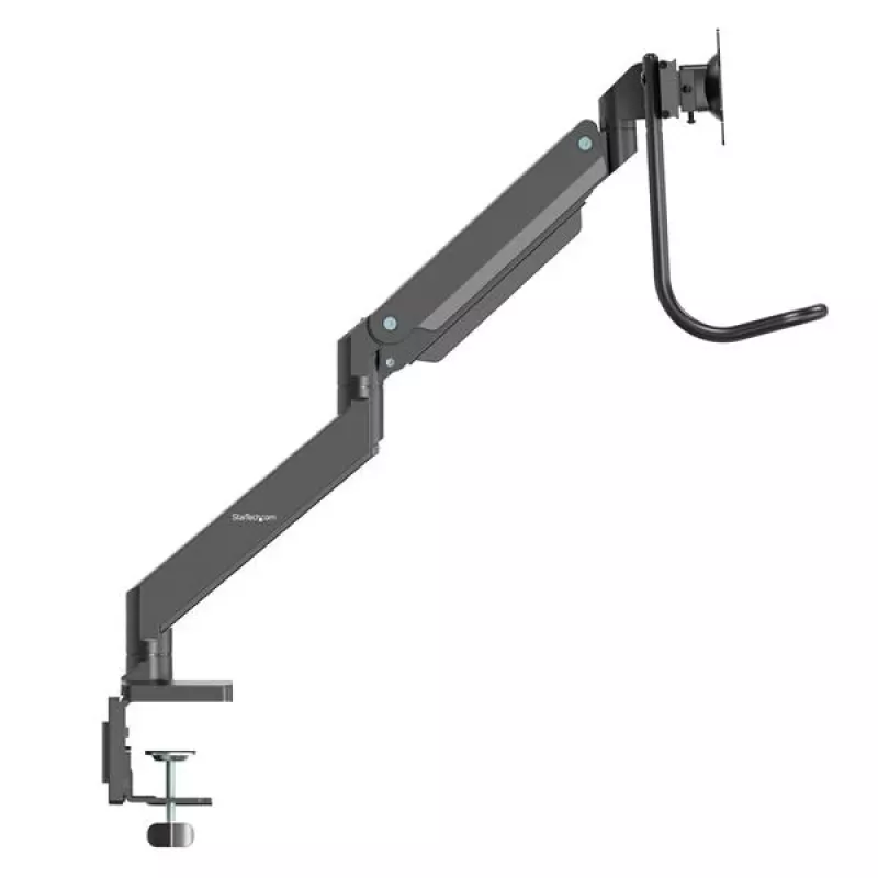 StarTech.com galda stiprinājuma dubultā monitora svira - ergonomiska dubultā monitora VESA stiprinājums 32 collu (17.6 lb) displejiem - šķērsstieņa rokturis sinhronizētai pilnai kustībai - augstumā regulējama - C-skava/stiprinājums caurumā