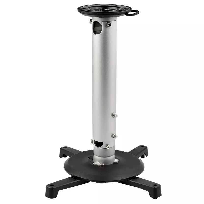 StarTech.com Universāls griestu projektora stiprinājums - Izturīgs, augstumā regulējams/izbīdāms stieņa stiprinājums 5-22,7 collas no griestiem - 33 mārciņas (15 kg) - Slīpums/grozīšana - Piekarināms projektora stiprinājums ar kronšteinu