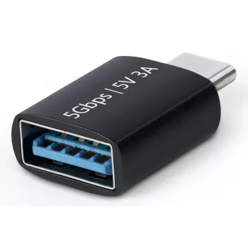 StarTech.com USB-C uz USB-A adapteris, USB 5Gbps, kompakts USB-C vīrišķais uz USB-A sievišķais adapteris, izturīgs metāla korpuss, V/S
