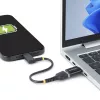 StarTech.com USB-C uz USB-A adapteris, USB 5Gbps, kompakts USB-C vīrišķais uz USB-A sievišķais adapteris, izturīgs metāla korpuss, V/S