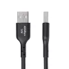 StarTech.com 3m (9,8 pēdas) USB-A uz USB-C uzlādes kabelis, uzlāde un sinhronizācija, 3A, USB 2.0, TPE apvalks - melns USB uzlādes vads