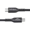 StarTech.com 3m (9,8 pēdas) USB-A uz USB-C uzlādes kabelis, uzlāde un sinhronizācija, 3A, USB 2.0, TPE apvalks - melns USB uzlādes vads