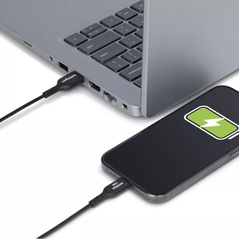 StarTech.com 3m (9,8 pēdas) USB-A uz USB-C uzlādes kabelis, uzlāde un sinhronizācija, 3A, USB 2.0, TPE apvalks - melns USB uzlādes vads