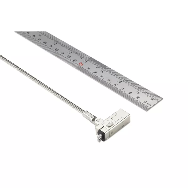Kensington plāns NanoSaver 2.0 EQ Keyed klēpjdatora slēdzene, 1,83 m, Kensington, Atslēga, Nerūsējošais tērauds, Sudraba