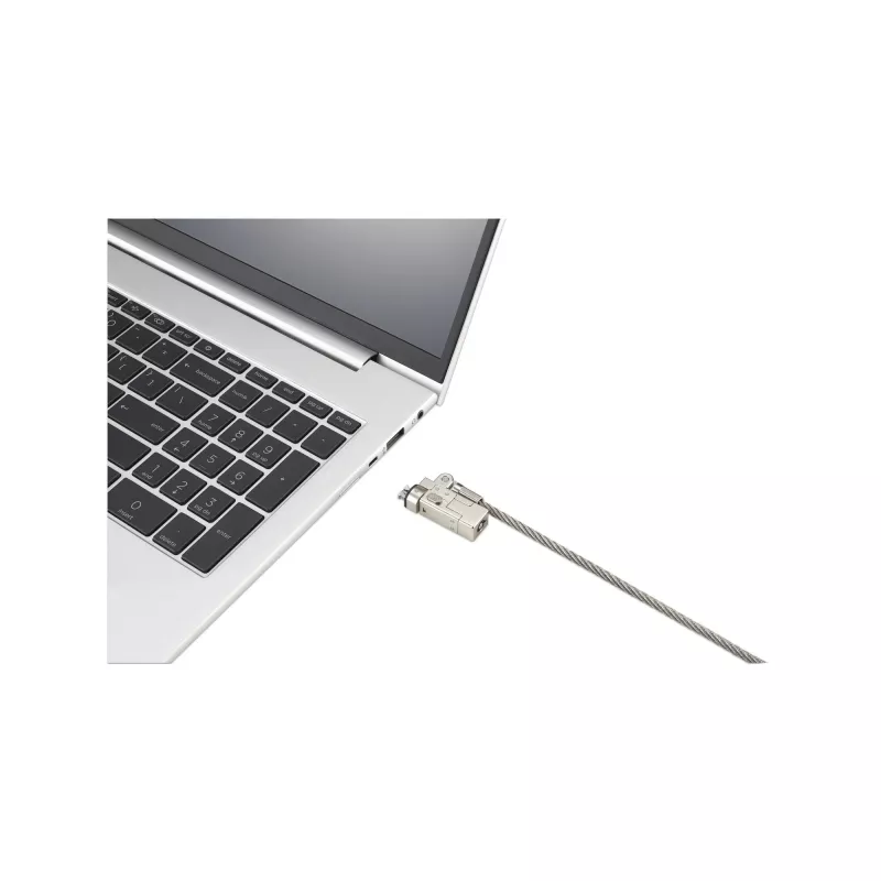 Kensington plāns NanoSaver 2.0 EQ Keyed klēpjdatora slēdzene, 1,83 m, Kensington, Atslēga, Nerūsējošais tērauds, Sudraba