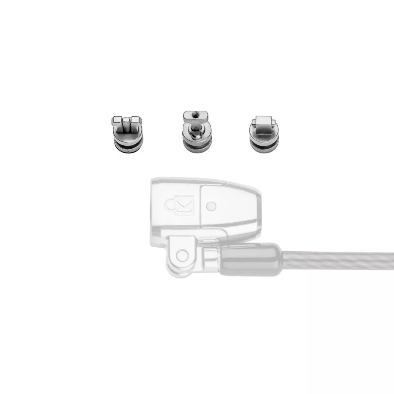 Kensington ClickSafe Universal Slots Security Anchors Kit, Enkurs, Nerūsējošais tērauds, 3 gab., 31 g, 115 mm, 85 mm
