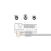 Kensington ClickSafe Universal Slots Security Anchors Kit, Enkurs, Nerūsējošais tērauds, 3 gab., 31 g, 115 mm, 85 mm