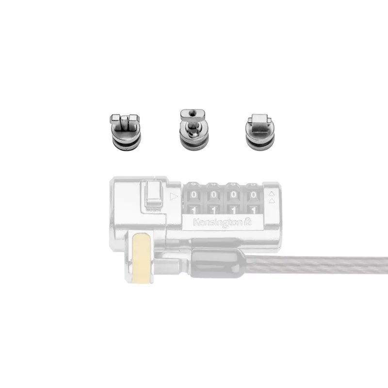 Kensington ClickSafe Universal Slots Security Anchors Kit, Enkurs, Nerūsējošais tērauds, 3 gab., 31 g, 115 mm, 85 mm