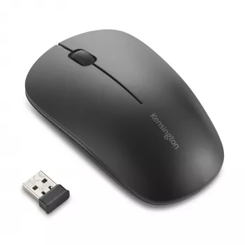 Kensington MY230 EQ uzlādējamā pele – bezvadu – vidēja izmēra, piemērota abām rokām, RF bezvadu + Bluetooth, 1200 DPI, melna