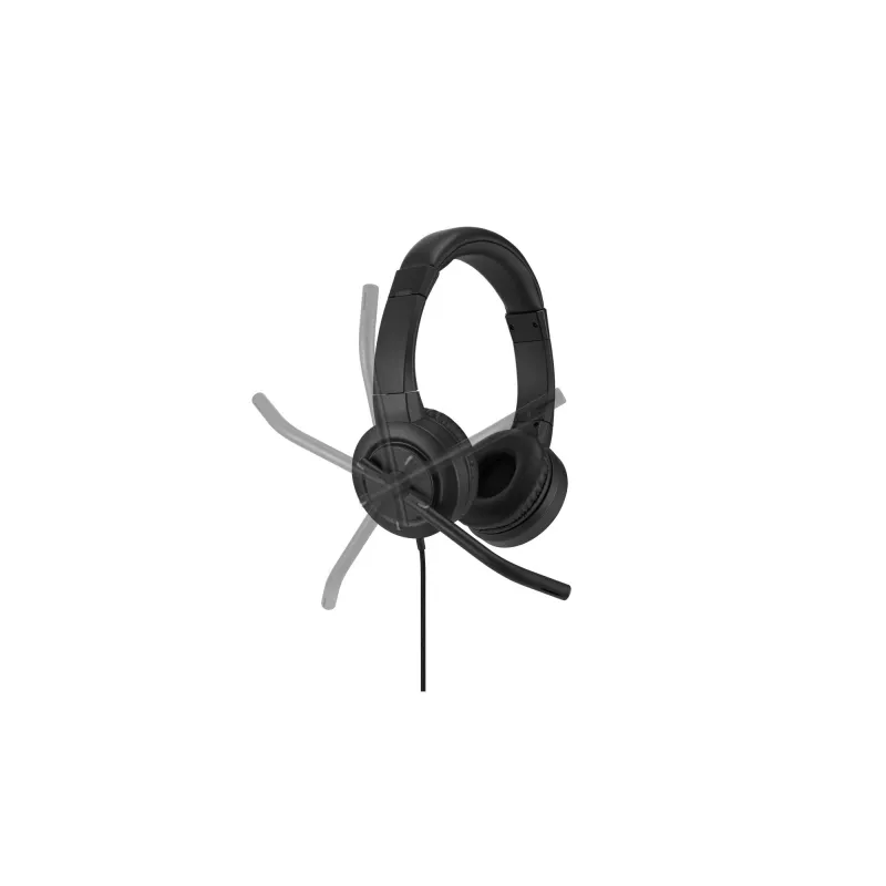 Kensington H1000 USB-C On-Ear austiņas, vadu, zvani/mūzika, 20 - 20000 Hz, 190 g, austiņas, melns