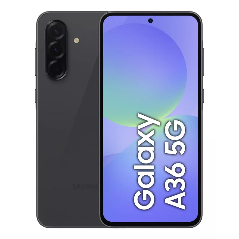 Viedtālrunis Samsung Galaxy A36 5G — 6,7 collu Super AMOLED, 128 GB, 6 GB RAM, 50 MP aizmugurējā kamera, IP67, 5000 mAh (melns)