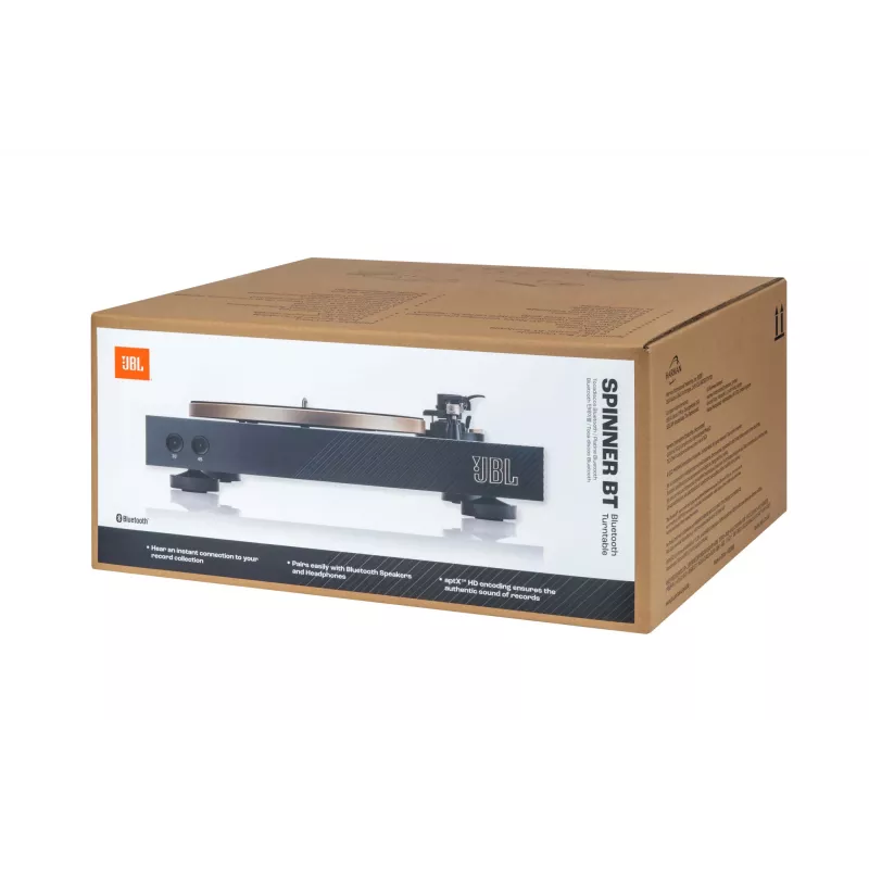 JBL Spinner BT Belt-drive audio turntable Melns, Gold
