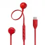 JBL Tune 305C austiņas ar vadu, ievietojamās, zvani/mūzika, USB Type-C, sarkanas
