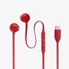 JBL Tune 305C austiņas ar vadu, ievietojamās, zvani/mūzika, USB Type-C, sarkanas