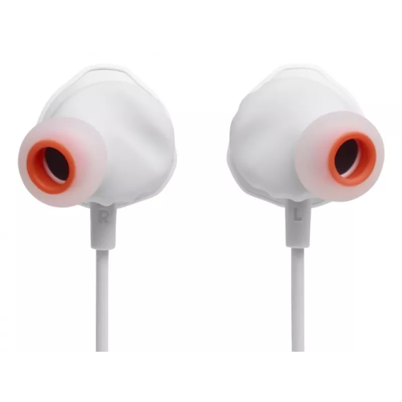 JBL Quantum 50C austiņas ar vadu, ievietojamās, spēlēm, baltas