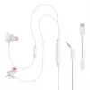 JBL Quantum 50C austiņas ar vadu, ievietojamās, spēlēm, baltas