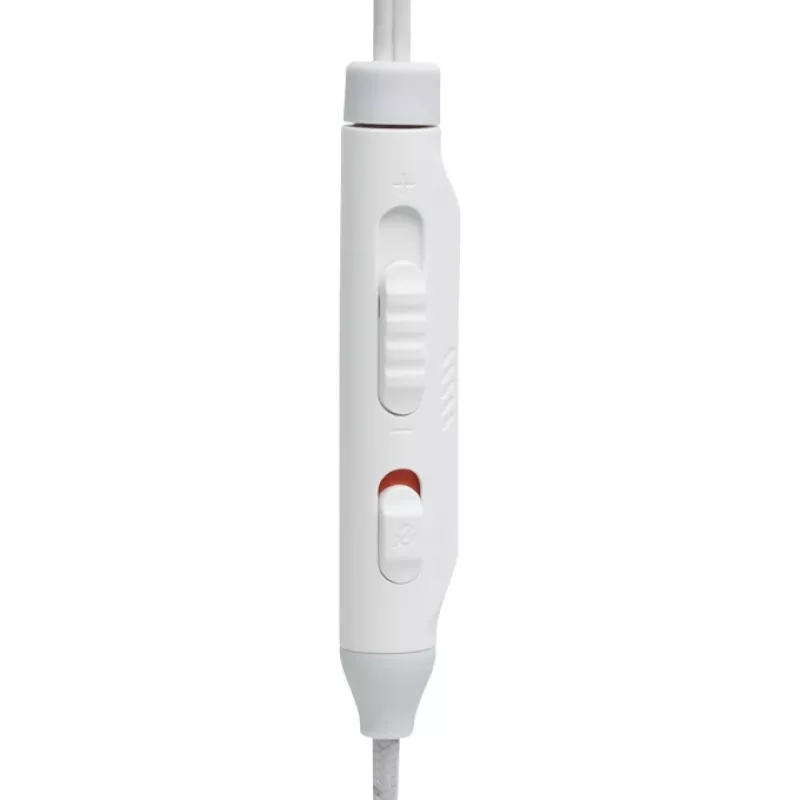 JBL Quantum 50C austiņas ar vadu, ievietojamās, spēlēm, baltas
