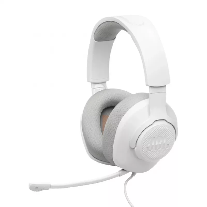 JBL Quantum 100M2 austiņas vadu galvas saite spēlēm balts