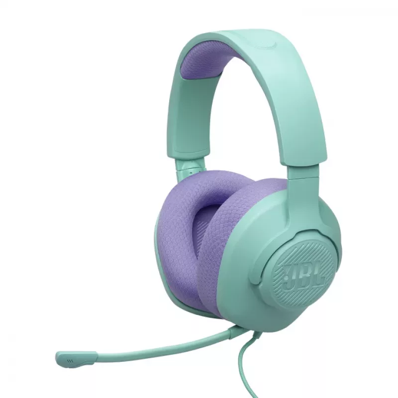 JBL Quantum 100M2 austiņas ar vadu, galvas lentes, spēlēm, ciāna