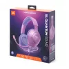 Vadu galvas lentes spēļu austiņas JBL Quantum 100M2 — apkārtauss, 20–20000 Hz, 1,2 m kabelis, violetas