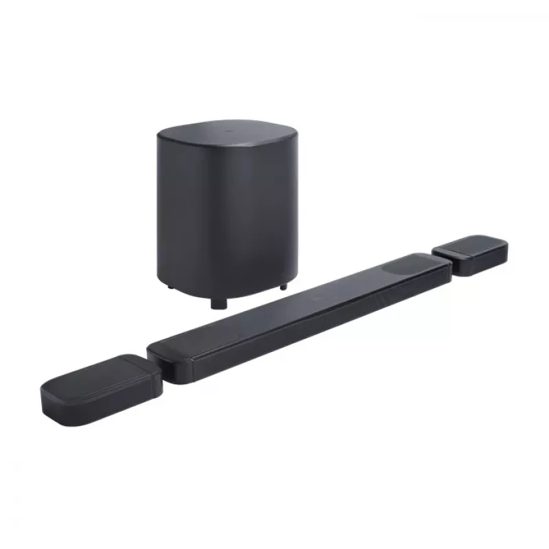Soundbar JBL Bar 1000MK2 Melns — 7.1.4 channels, 960 W total, Dolby Atmos/DTS:X, wireless + wired