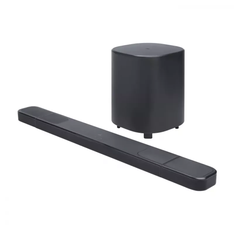 Soundbar JBL Bar 1000MK2 Melns — 7.1.4 channels, 960 W total, Dolby Atmos/DTS:X, wireless + wired