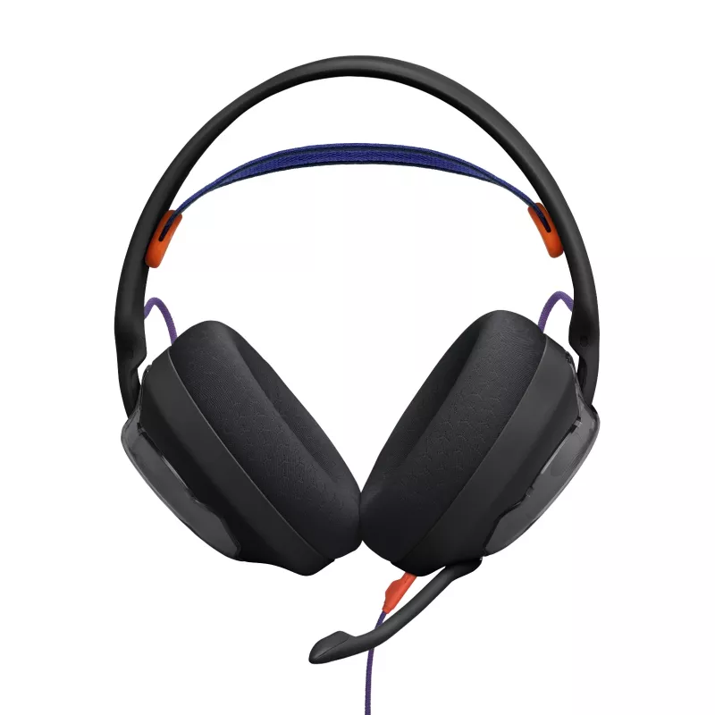 JBL Quantum 250 austiņas ar vadu, galvas lentes tipa, spēlēm, melnas